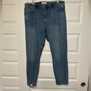 Abercrombie & Fitch Curve Love High Rise Skinny Ankle Jean